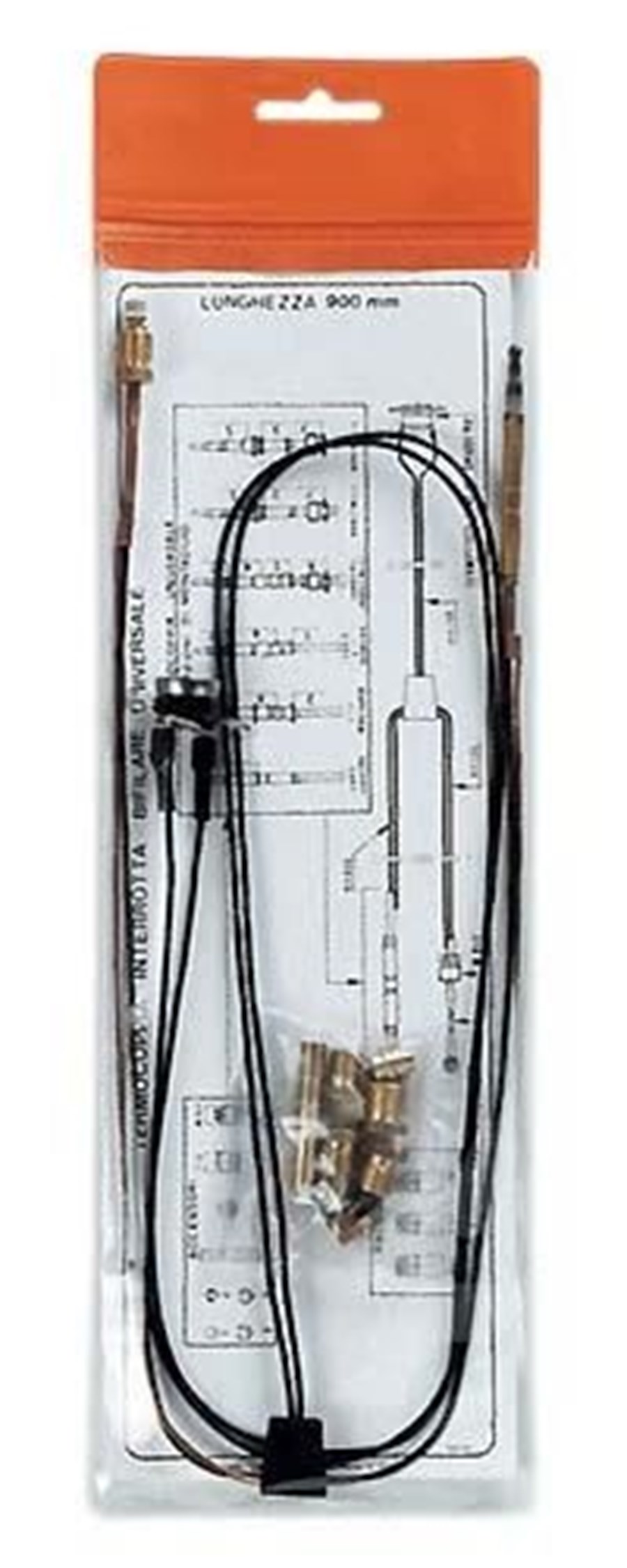 Termocoppia Universale Per Fuoco Gas 900 Mm Con Dadi M8 – Ricambio Per Forno E Grill